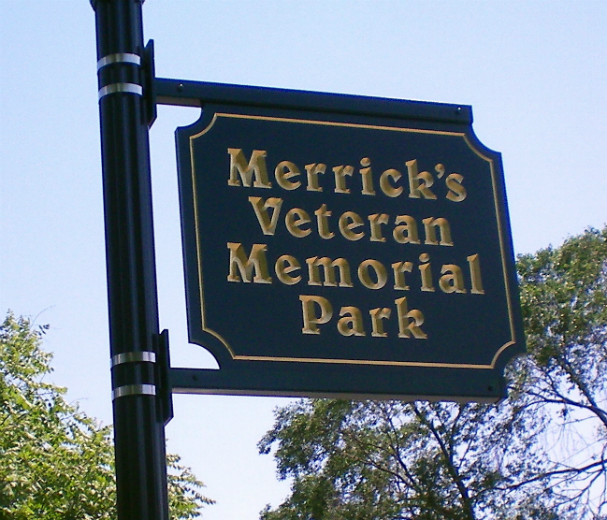 Merrick's Veterans Memorial Park Sign